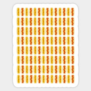 HOT Dog Lover Pattern Sticker